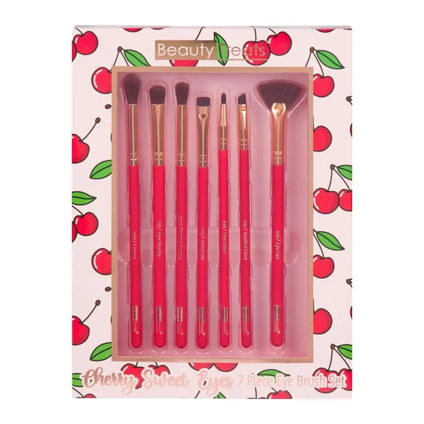 Beauty Treats Cherry Sweet Eyes Brush Set PinkPro Beauty Supply