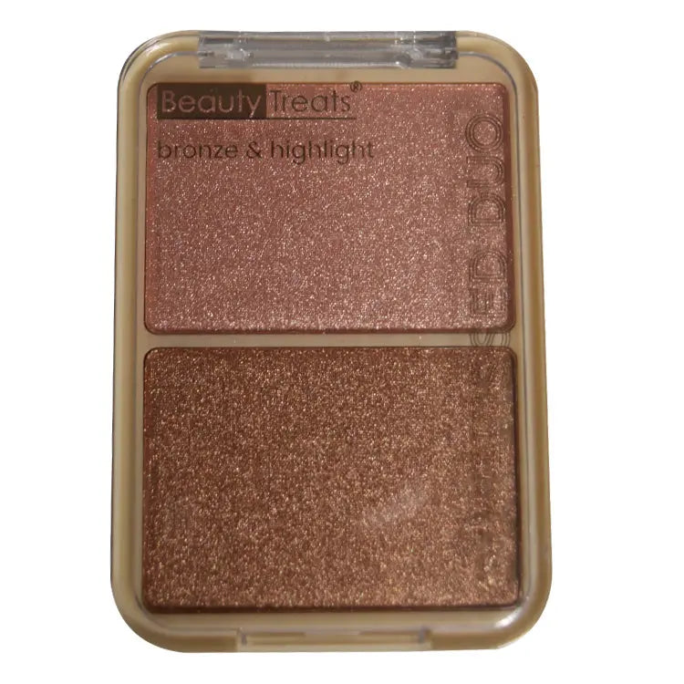 Beauty Treats Sun-Kissed Duo Bronze & Highlight Darkest Shade - PinkPro Beauty Supply