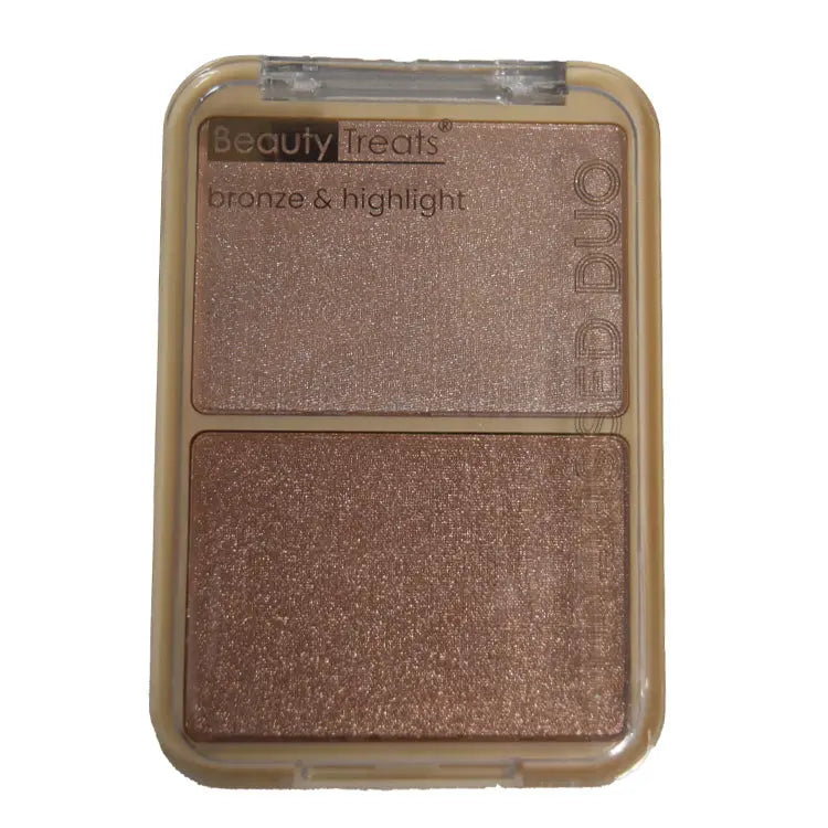 Beauty Treats Sun-Kissed Duo Bronze & Highlight Light Shade - PinkPro Beauty Supply