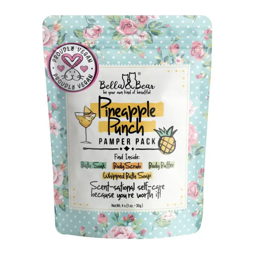 Bella & Bear Pineapple Punch Pamper Pack PinkPro Beauty Supply