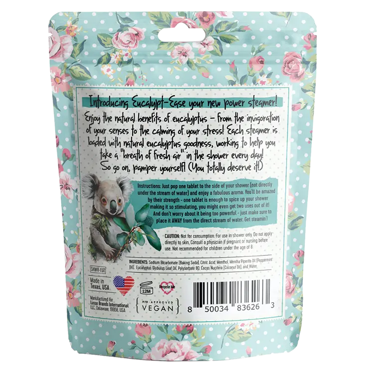 Bella & Bear Shower Steamers Eucalyptus PinkPro Beauty Supply