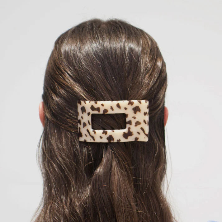 Teleties Rectangle Flat Blonde Tortoise Hair Clip Small - PinkPro Beauty Supply