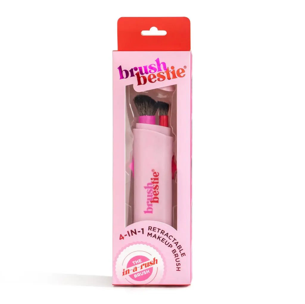 Brush Bestie 4-in-1 Retractable Makeup Brush - PinkPro Beauty Supply