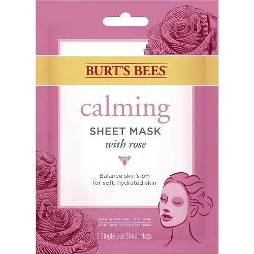 Burt's Bees Calming Sheet Mask with Rose - PinkPro Beauty Supply