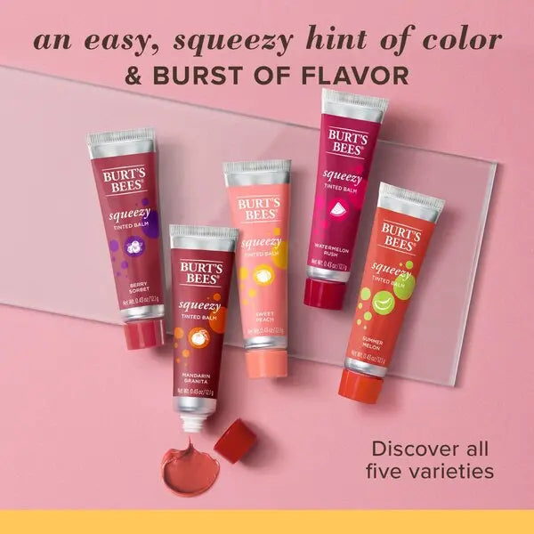 Burt's Bees Squeezy Tinted Lip Balm - PinkPro Beauty Supply