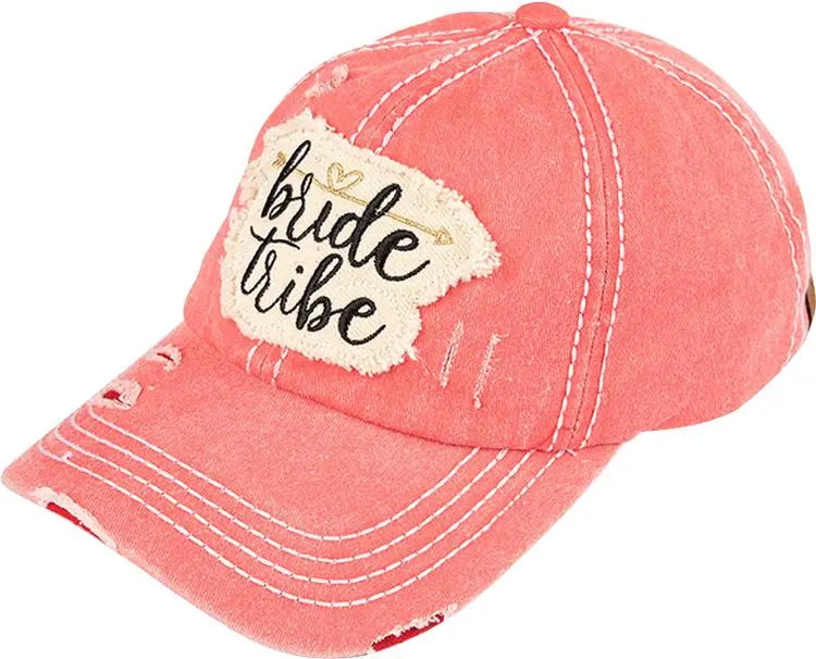 C.C Bride Tribe Coral Ball Cap - PinkPro Beauty Supply