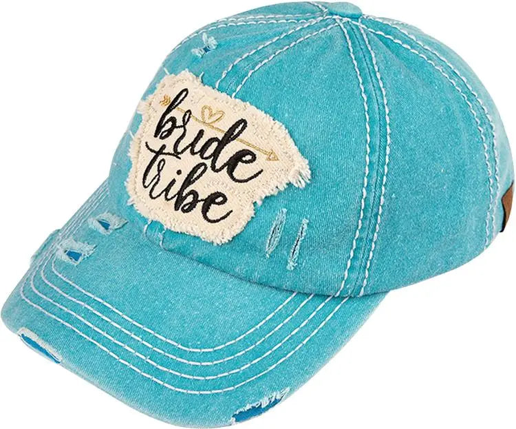 C.C Bride Tribe Turquoise Ball Cap - PinkPro Beauty Supply