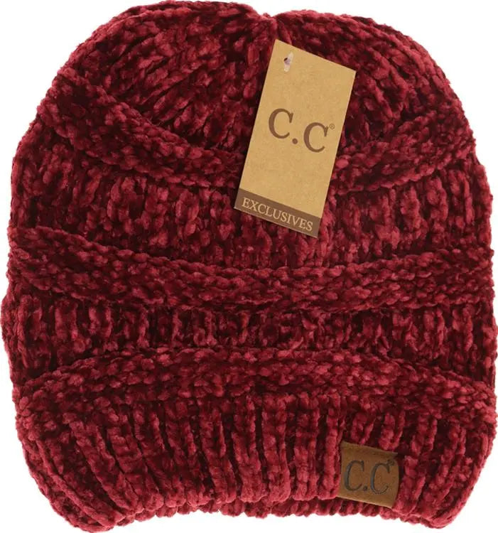 C.C Chenille Beanie - PinkPro Beauty Supply