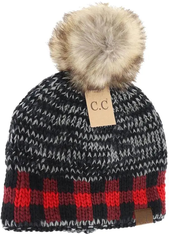 C.C Pom Beanie - PinkPro Beauty Supply