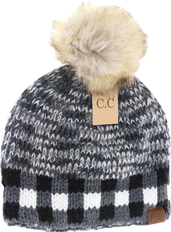 C.C Pom Beanie - PinkPro Beauty Supply