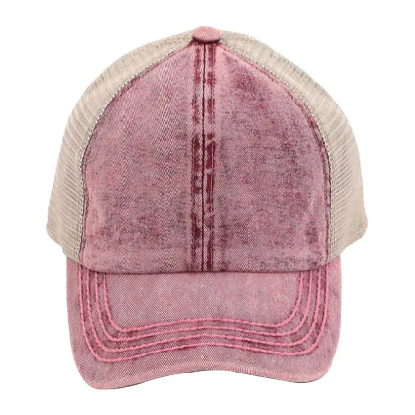 C.C PonyCap Criss-Cross Stonewash C.C