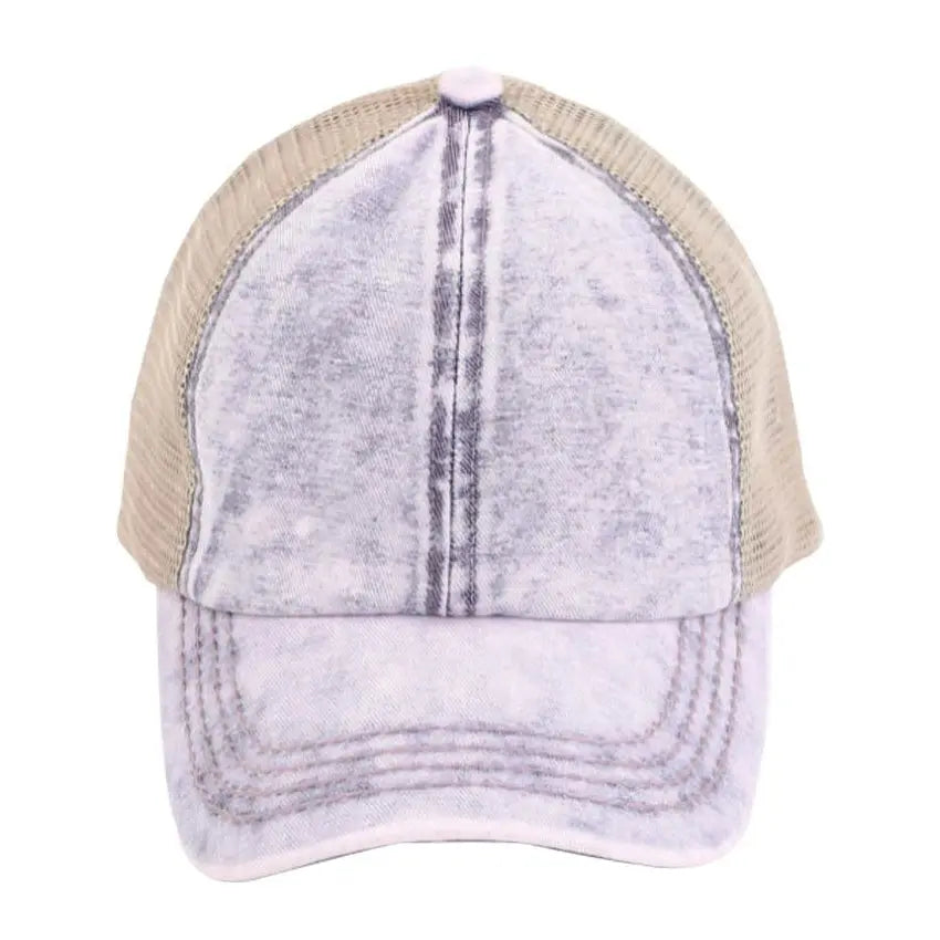 C.C PonyCap Criss-Cross Stonewash C.C