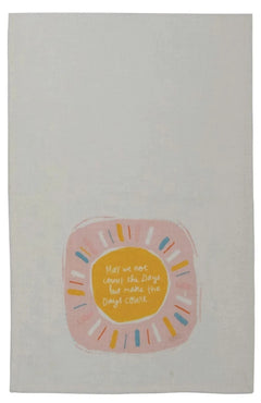 Cotton Slub Printed Tea Towel Gift