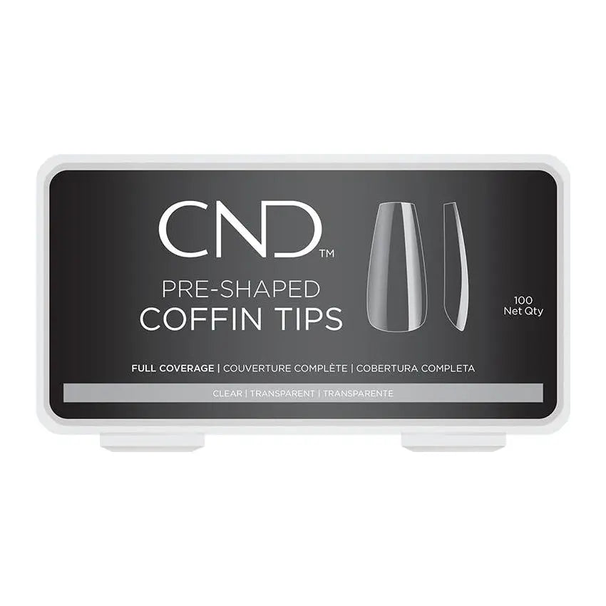 CND Coffin Pre-Shaped Tips 100 Count CND