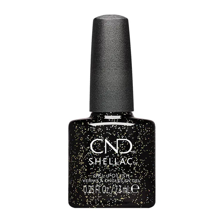 CND Shellac Queen-tessential Collection Opulent Onyx #483 .25 oz. - PinkPro Beauty Supply