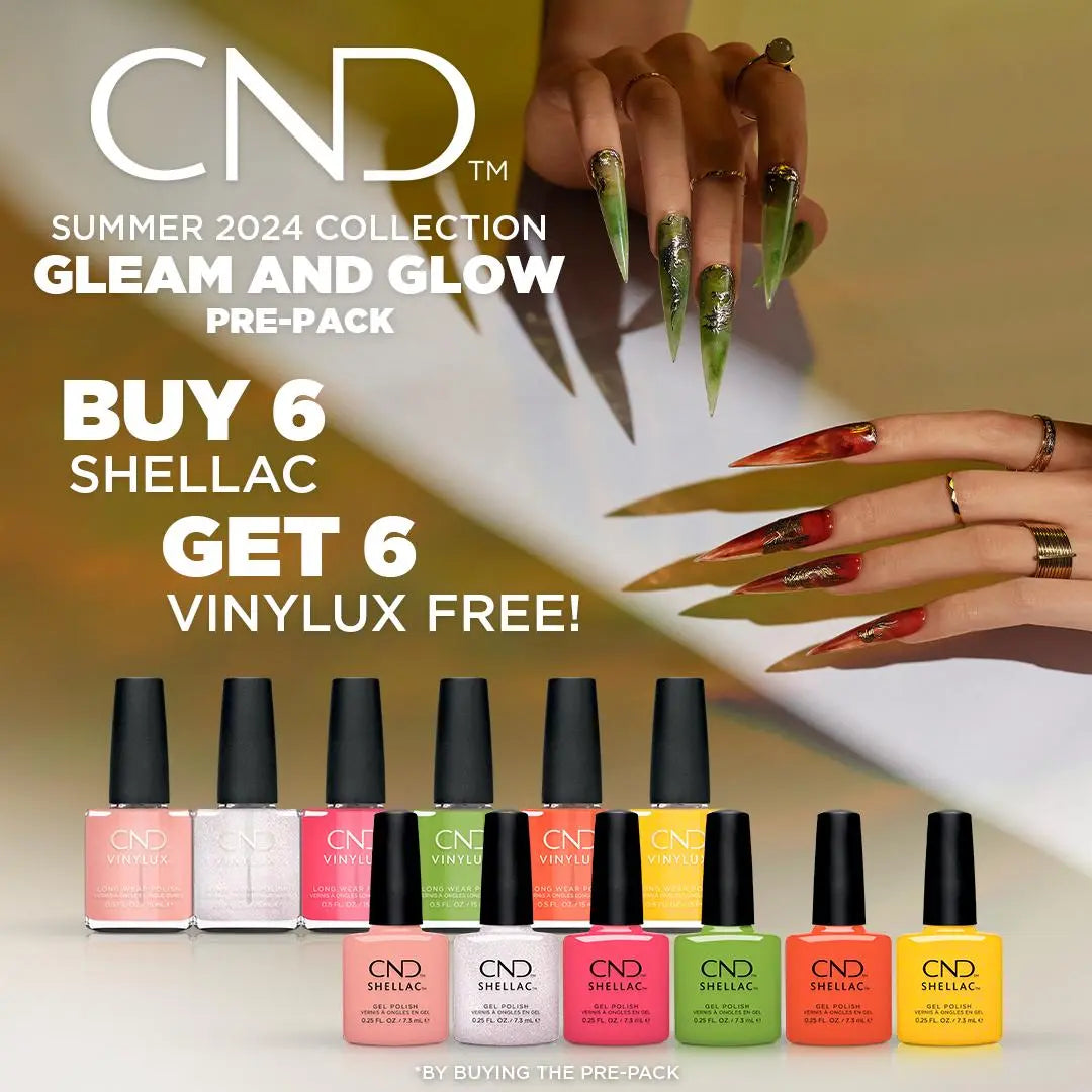 CND Shellac & Vinylux Gleam & Glow Collection Pre-Pack - PinkPro Beauty Supply