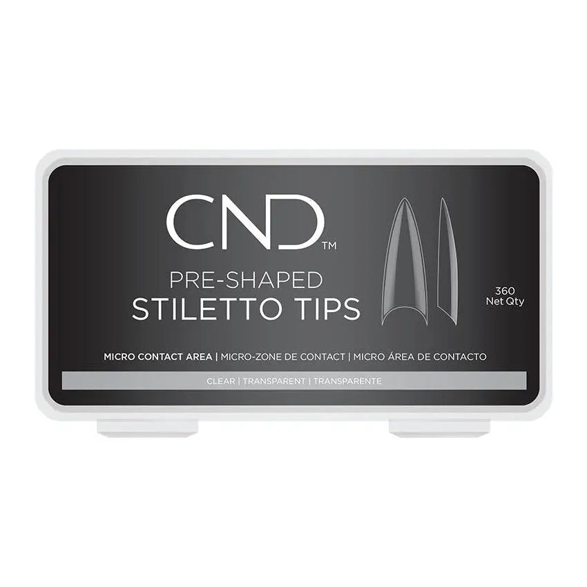 CND Stiletto Pre-Shaped Tips 360 Count CND