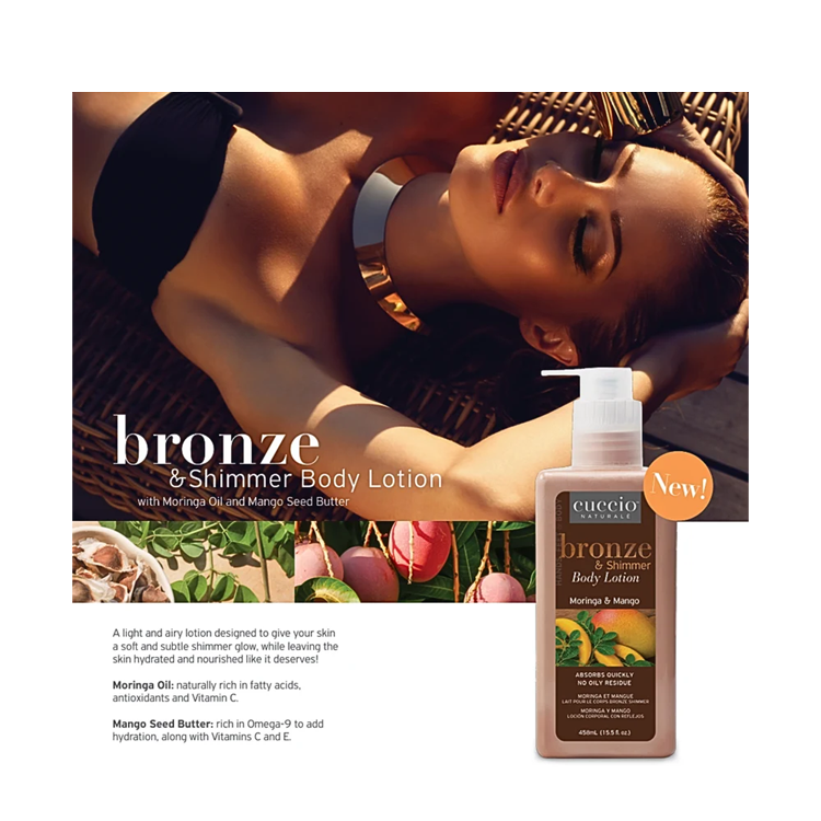 Cuccio Bronze & Shimmer Lyte Lotion – 15.5 oz.