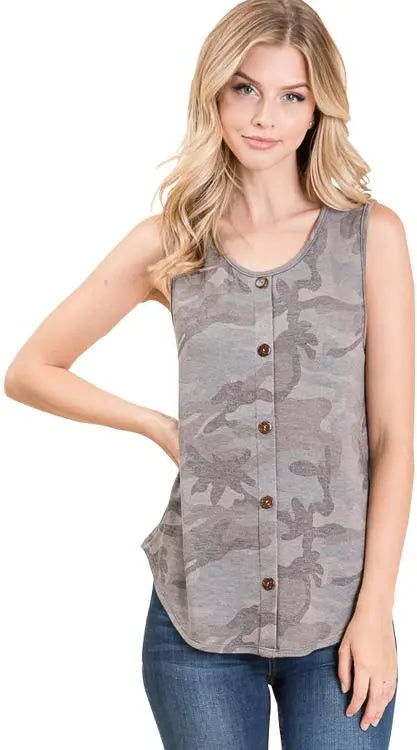 Camo Tank Top - PinkPro Beauty Supply