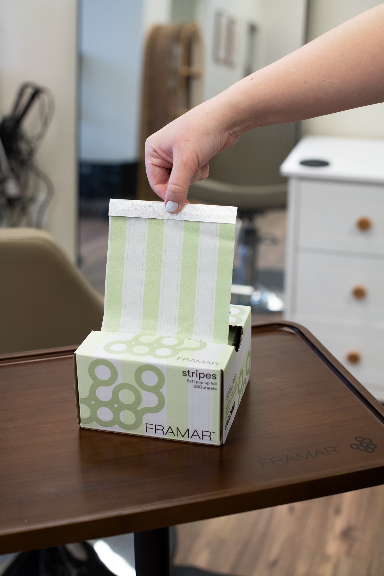 Framar Celery Stripes Pop Up Foils 500 Count