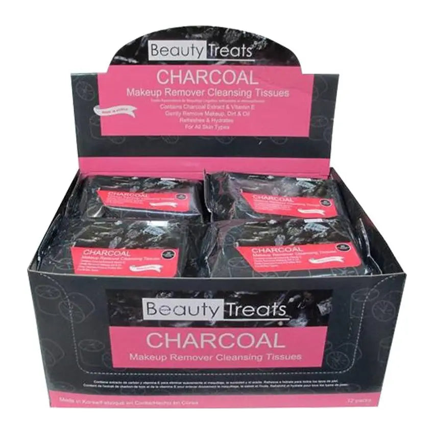 Charcoal Make-Up Remover Cloths PinkPro Beauty Supply