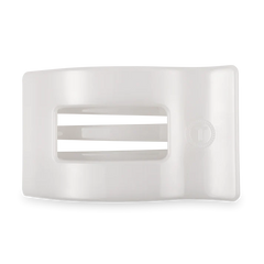 Teleties Rectangle Flat Coconut White Hair Clip Large - PinkPro Beauty Supply