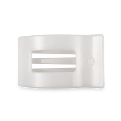 Teleties Rectangle Flat Coconut White Hair Clip Medium - PinkPro Beauty Supply