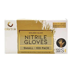 Colortrak 100 Count Golden Glow Nitrile Gloves Colortrak