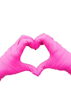 Colortrak- Nitrole Gloves Magenta Small - 100 Pack Colortrak