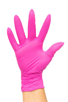 Colortrak- Nitrole Gloves Magenta Small - 100 Pack Colortrak