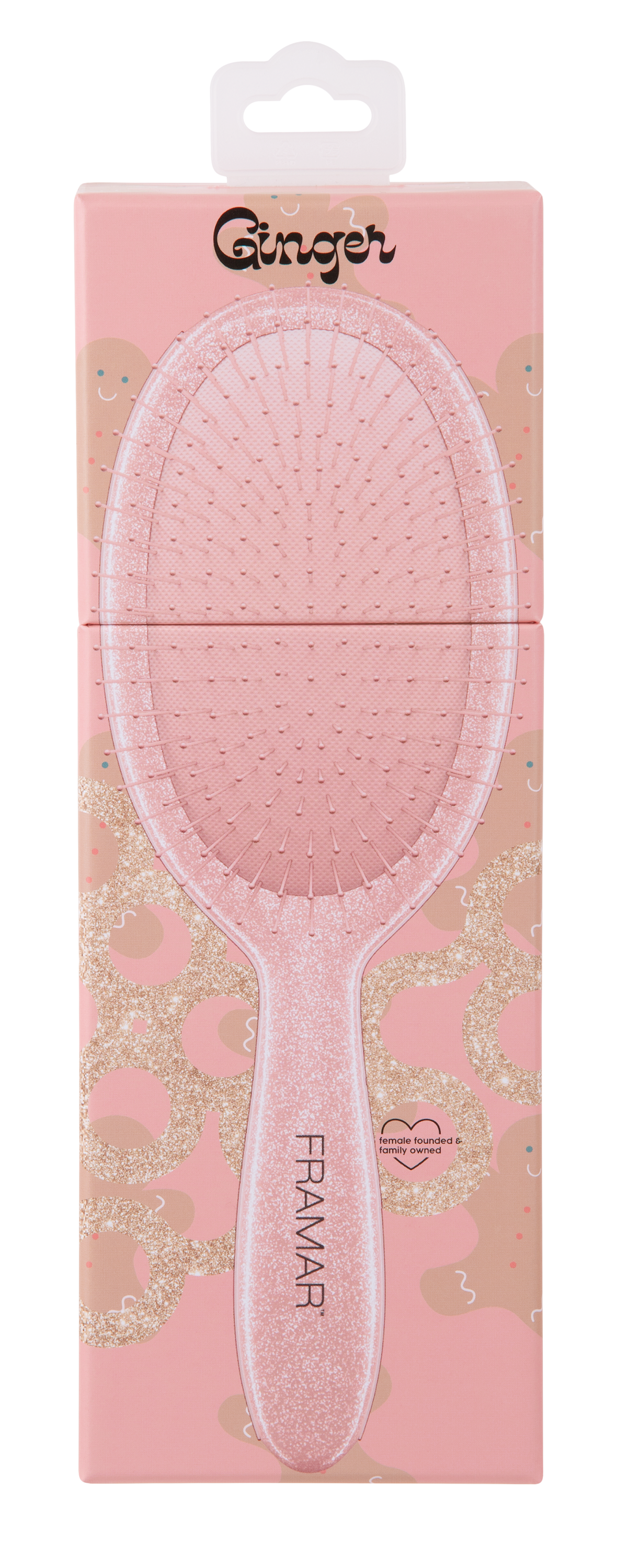 Framar Cookie Cutter Detangle Brush - Ginger