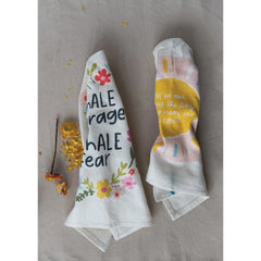 Cotton Slub Printed Tea Towel Gift