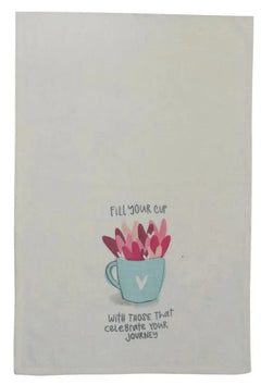 Cotton Slub Printed Tea Towel Gift