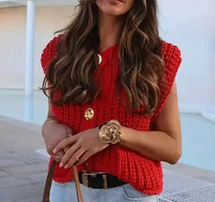 Cozy Sweater Vest L PinkPro Beauty Supply