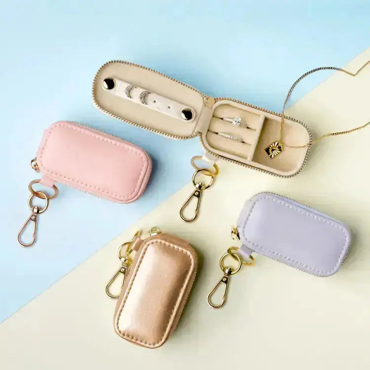 Crush Jewelry Case Keychain - Lavender Grey PinkPro Beauty Supply