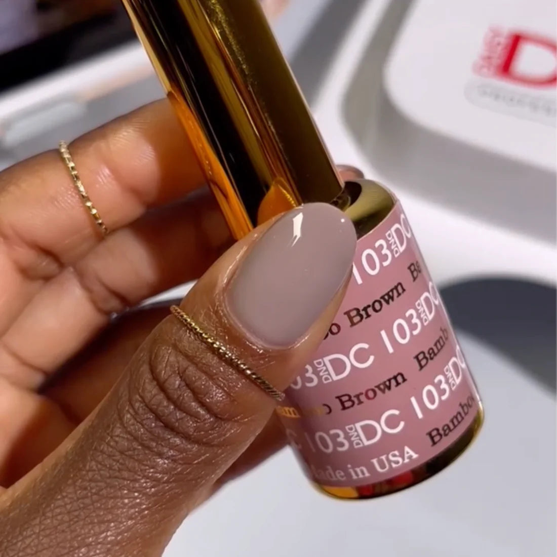DND DC Duo Bamboo Brown #103 .06 oz.