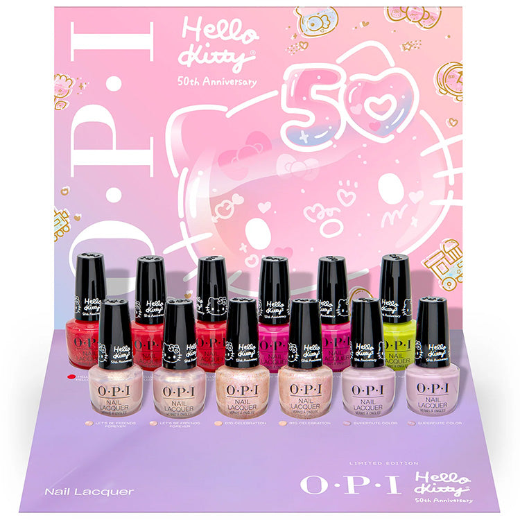 OPI GelColor OPI x Hello Kitty® Collection Nail Lacquer 12 Piece Display