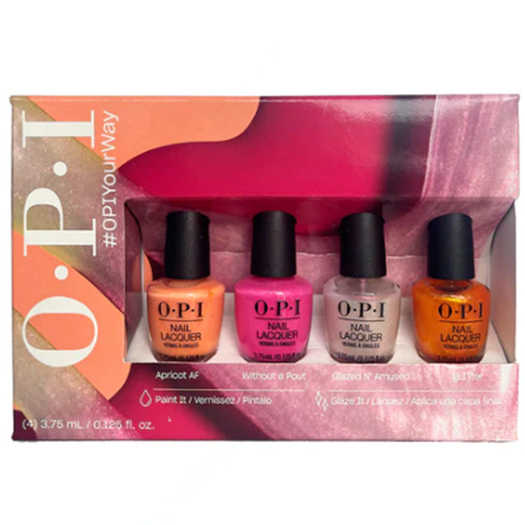 OPI Nail Lacquer Your Way Collection 4 Piece Mini Pack