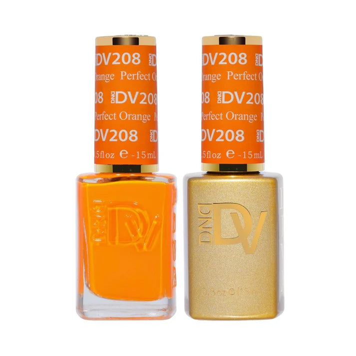 DND Diva Duo Perfect Orange #208 .05 oz.