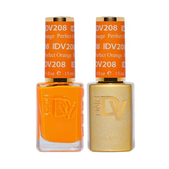 DND Diva Duo Perfect Orange #208 .05 oz. - PinkPro Beauty Supply