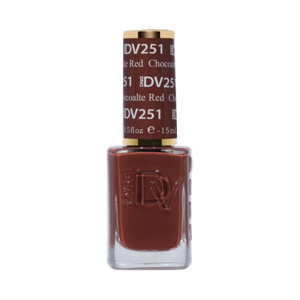 DND DIVA Duo Chocolate Red Diva #251 .05 oz.