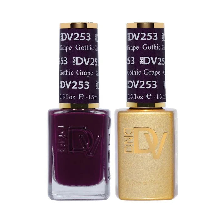DND Diva Duo Gothic Grape #253 .05 oz. DND