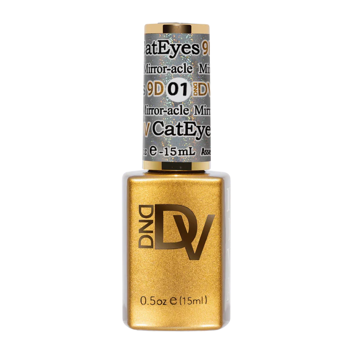 DND DIVA 9D Cat Eye Glassball #01 - Mirror-acle 0.6 oz.