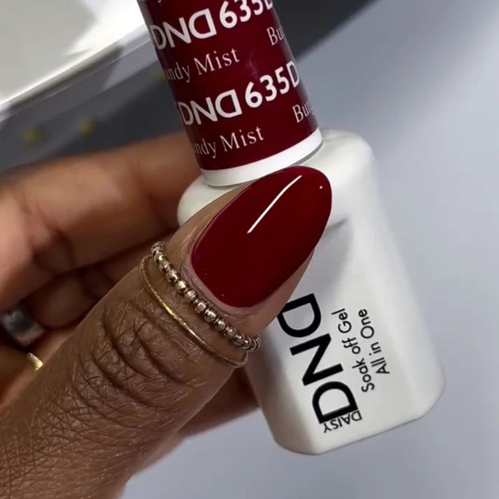 DND Duo Gel Burgundy Mist #635 .05 oz.