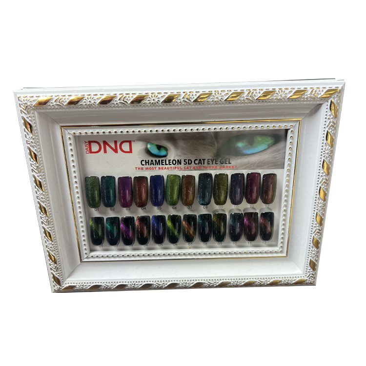 DND Framed Color Chart — 5D Cat Eye Gel