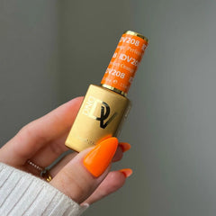 DND Diva Duo Perfect Orange #208 .05 oz. - PinkPro Beauty Supply