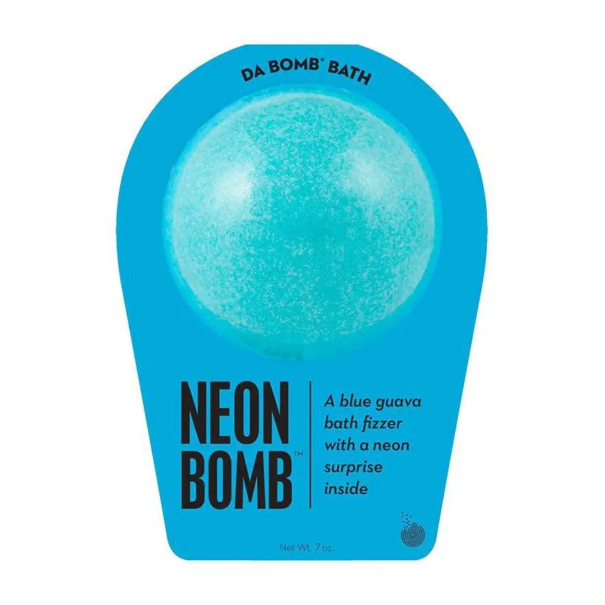 Da Bomb Bath Neon Blue Bath Bomb - PinkPro Beauty Supply