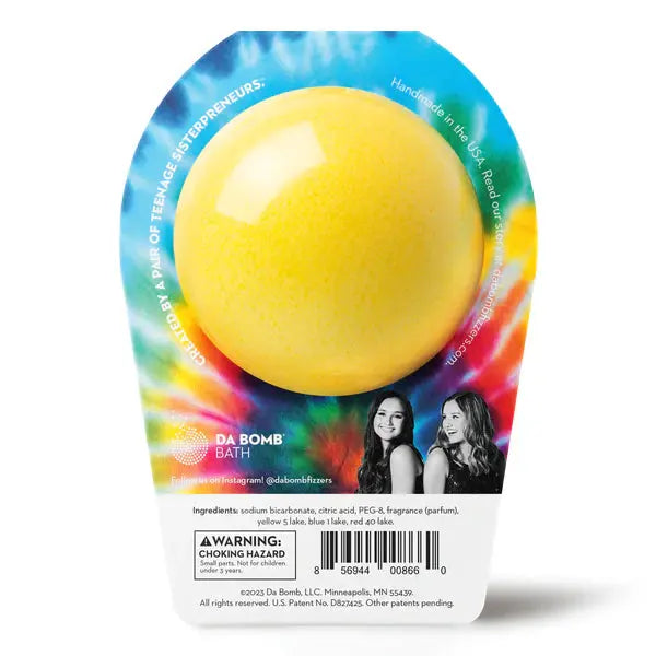 Da Bomb Tie Dye Yellow Bath Bomb Da Bomb