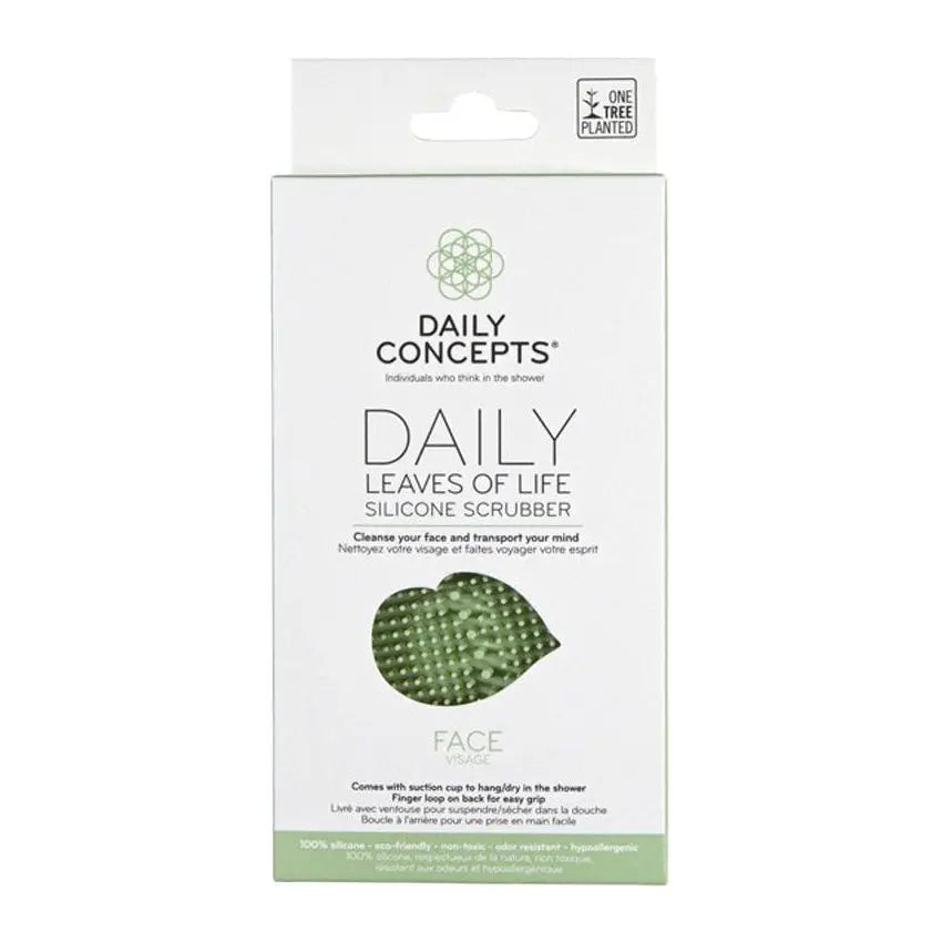 Daily Concepts Daily Leaves of Life Silicone Face Scrubber PinkPro Beauty Supply