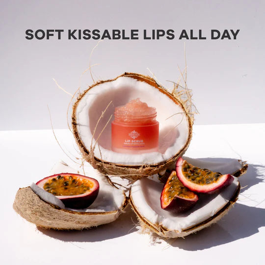 Dermasuri Lip Scrub Sugar Exfoliator .7 oz - Coconut Passionfruit